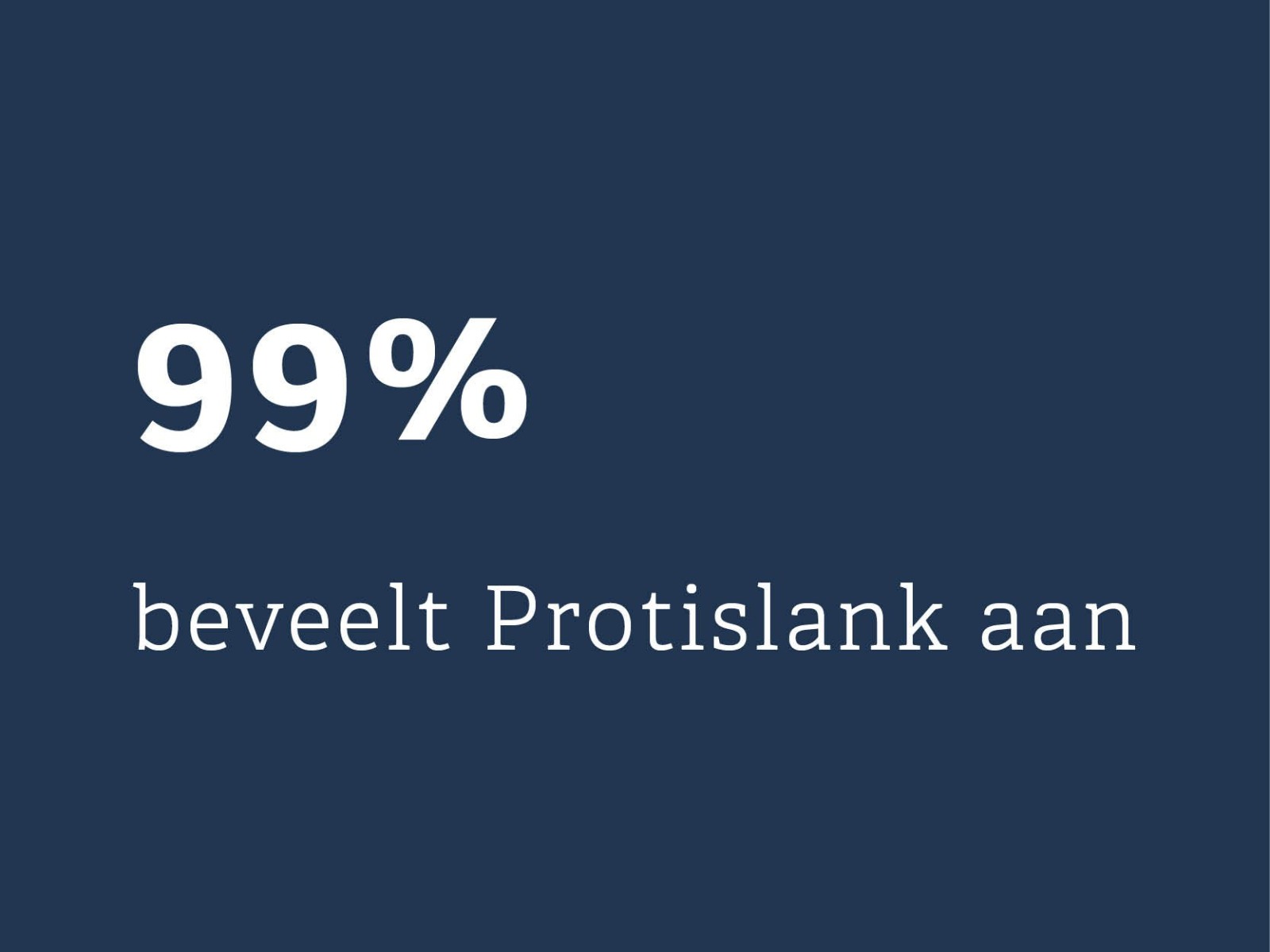 99% beveelt protislank aan 99% beveelt protislank aan