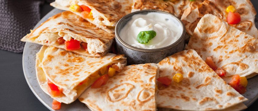 koolhydraatarme quesadilla proteine dieet recept