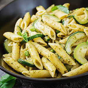 proteine dieet recept pesto pasta
