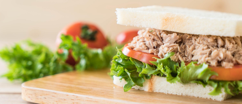 Gezonde zelfgemaakte tonijnsalade